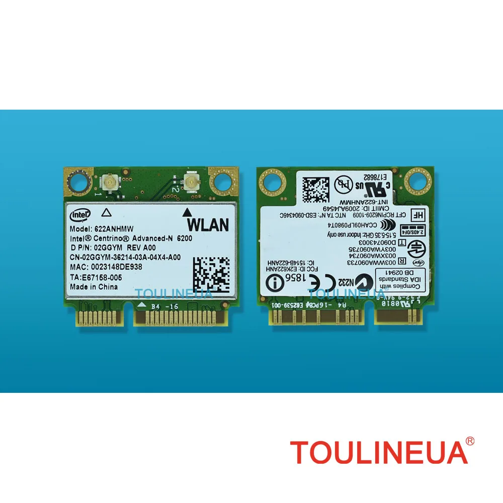 Для Intel Centrino Advanced-N 6200 Intel6200 Intel 6200 622ANHMW 6200AN 300M 2,4 & 5G WiFi беспроводная карта