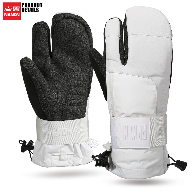 NANDN лыжные перчатки водонепроницаемые и сохраняют тепло кевлар износостойкий