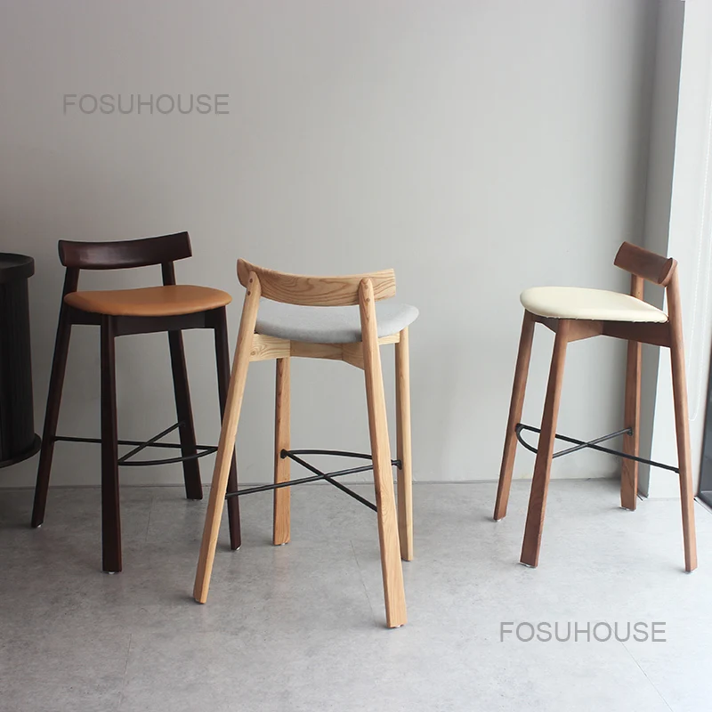Скандинавский столик для маленькой квартиры высокие стулья из массива дерева