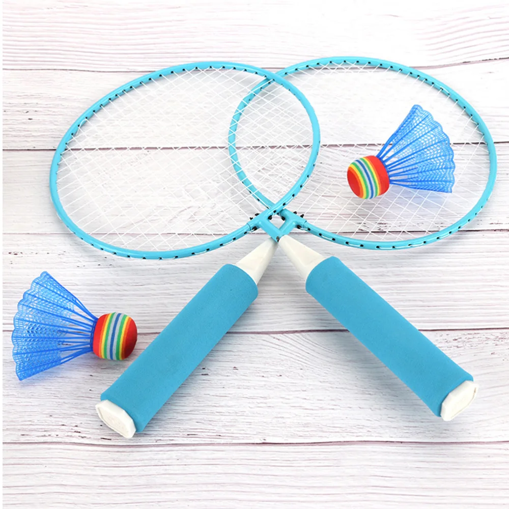 

1 Set Colored Badminton Racket Beginner Training Outdoor Sports Leisure Toys Badminton Set for Kids Children Playing (Random Col