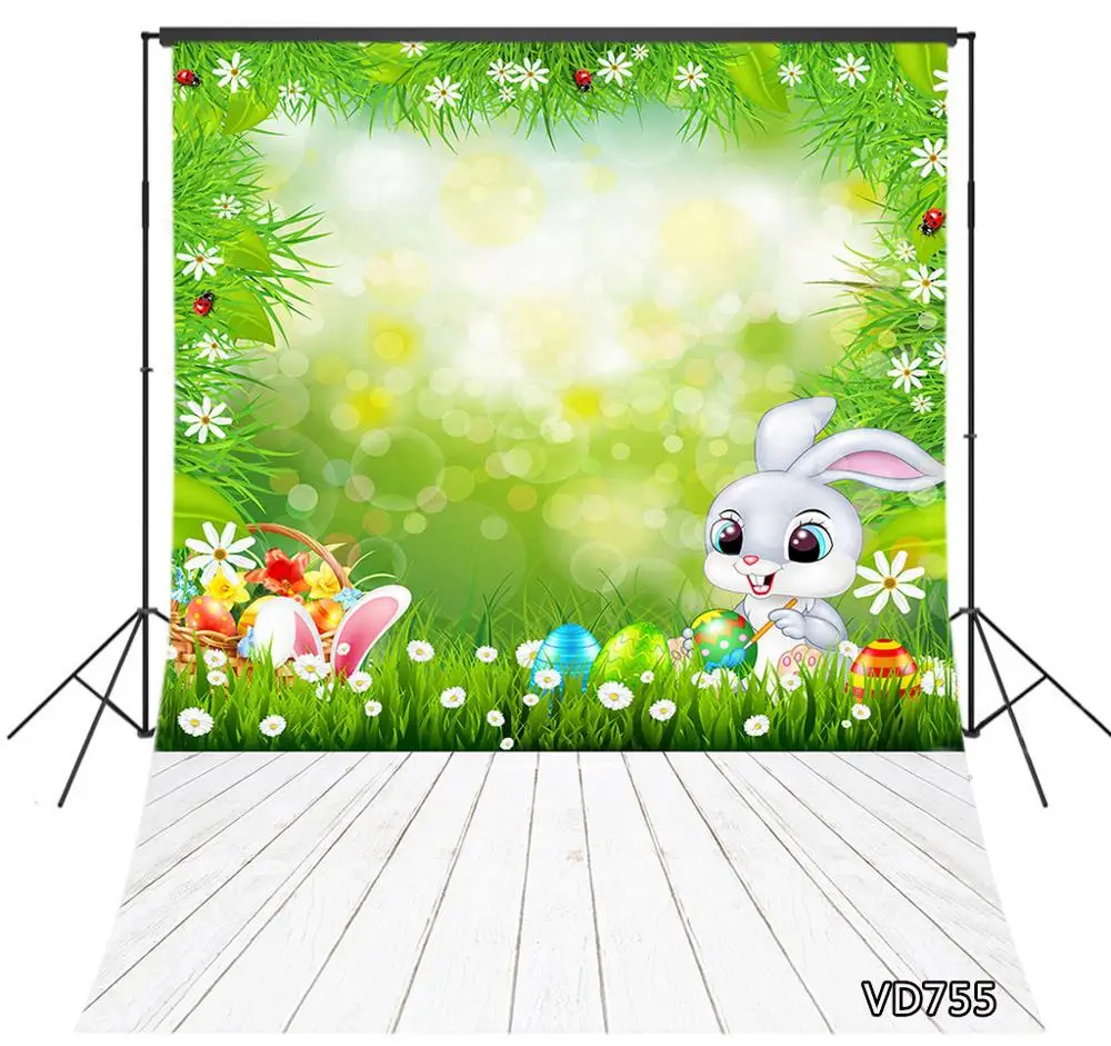 Фон для фотосъемки в стиле ретро с изображением деревянного пола пасхальные яйца