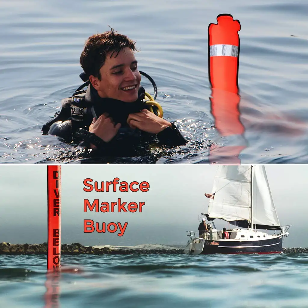 Внешний маркер Buoy красочная видимость Безопасности Надувное подводное