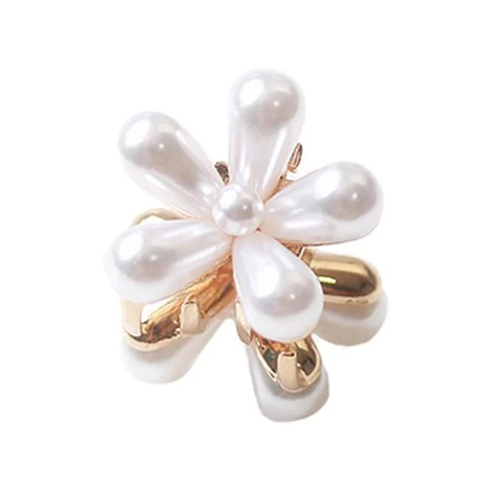 

10 шт. Простой Модный жемчужный цветок Форма заколка для волос, украшение для волос, Для женщин AC889