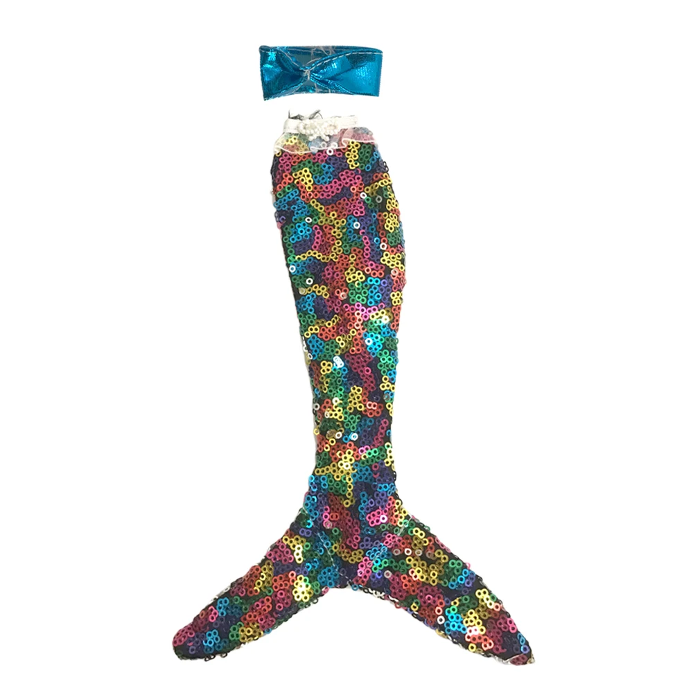 NK 1 комплект Кукольное платье ручной работы с синим верхом и блестками юбка хвост