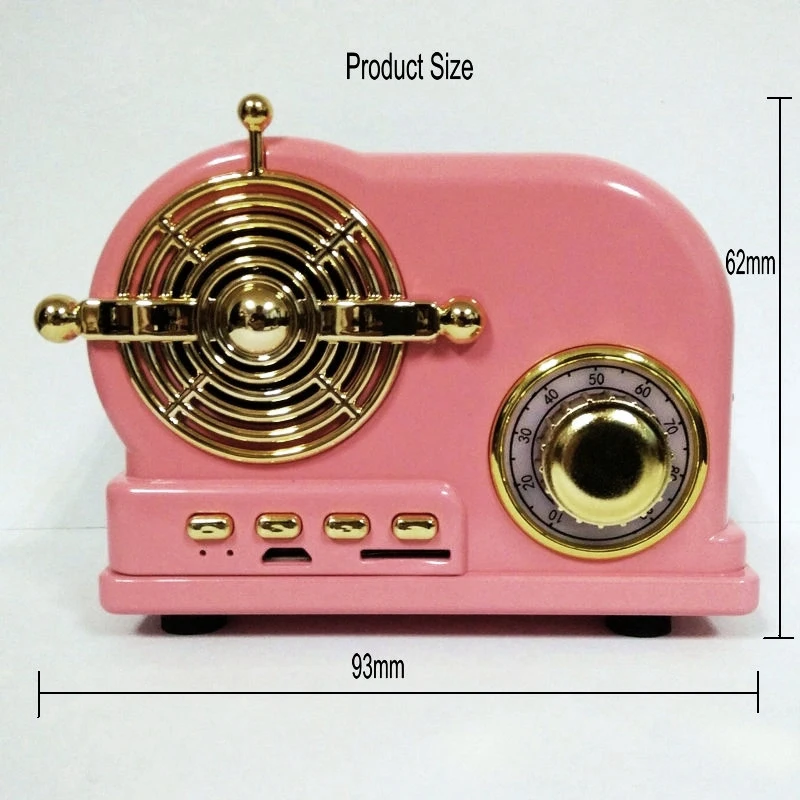 USB зарядка ретро Bluetooth динамик беспроводной старомодный портативный Поддержка TF