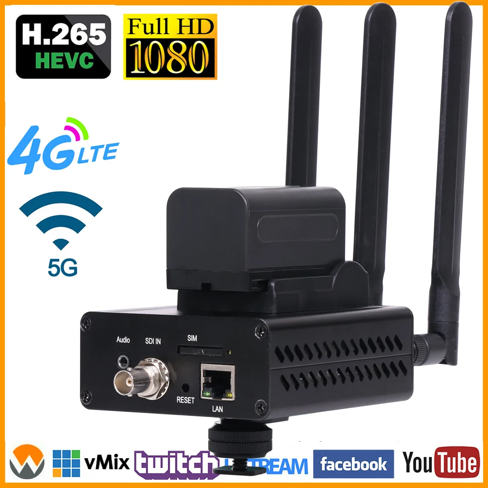 Урай 3G 4G H.265 H.264 LTE FDD HD SDI IP поток Видео Аудио кодек кодер Live потоковый