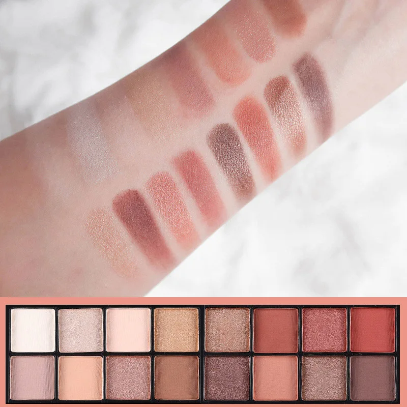 16 цветов Палитра теней для век водостойкие матовые жемчужные блеск тон земли