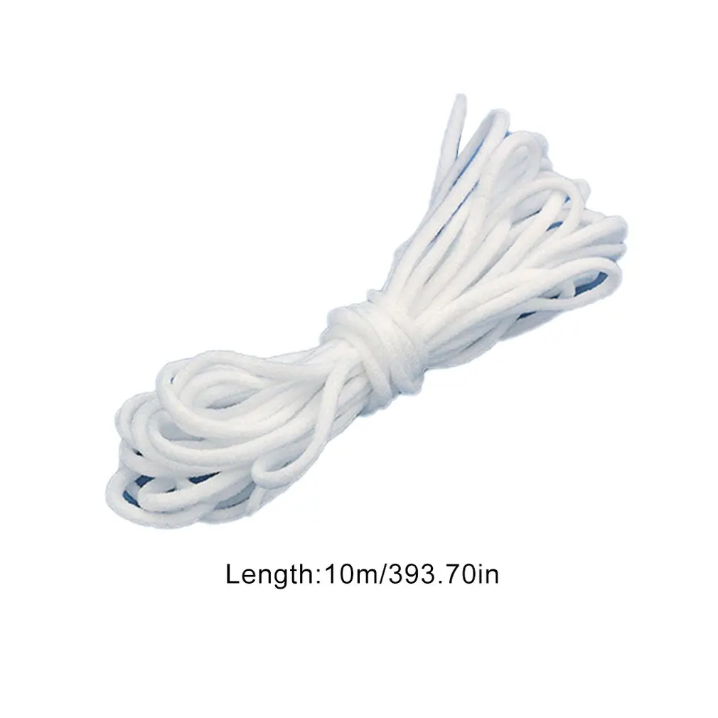 

3mm Round elastic band elastic rope Oil core with strap elastic strap Mask shoes and hat rope Circle center 1 pcs