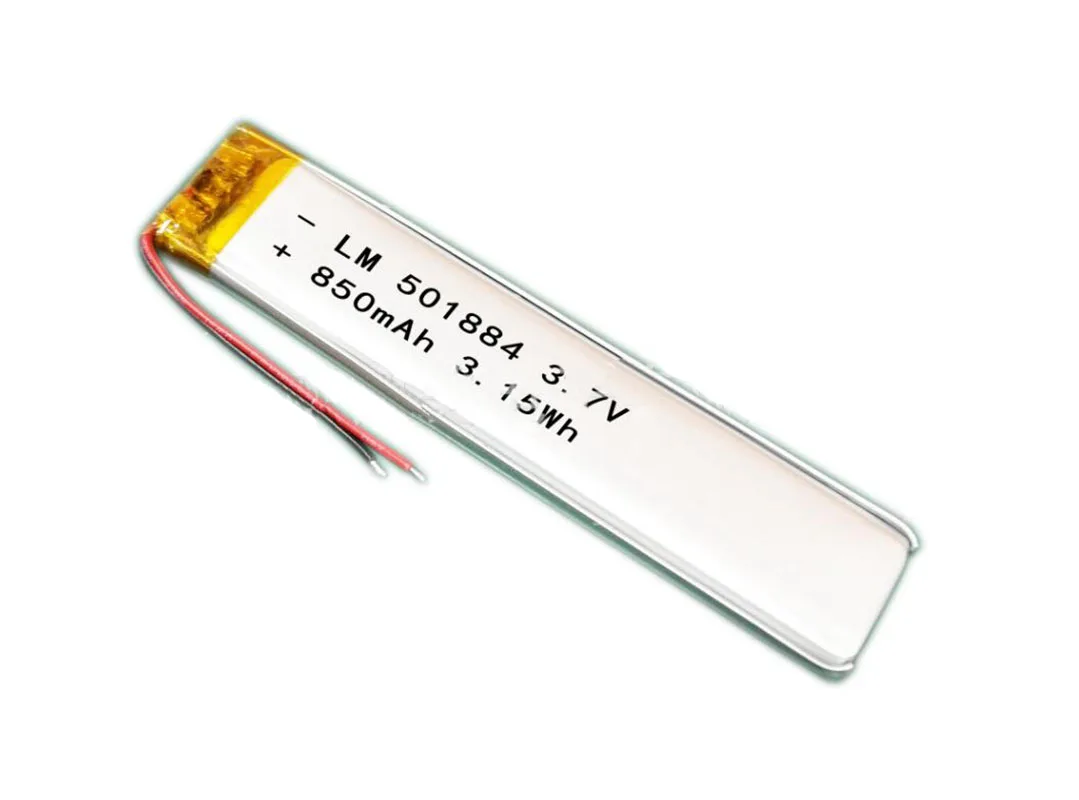 

2/5/10 шт. 3,7 в 850 мАч 501884 литий-полимерная ионная батарея 2,0 мм разъем JST
