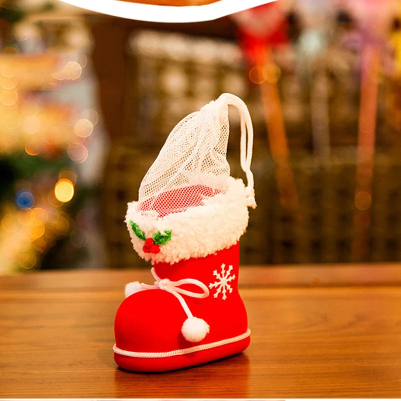 Merry Christmas Candy Boots Gifts Decorations for Home Xmas Stocking Natal Decor New Year Decoration gifts | Дом и сад