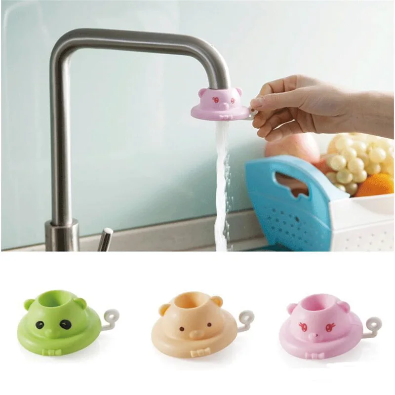 Кухонный мультяшный регулируемый кран с клапаном смеситель для ванной комнаты