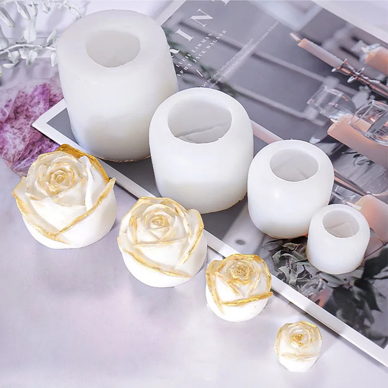 1 шт. силиконовая форма для мастики в виде Розы помадки торта шоколада мыла