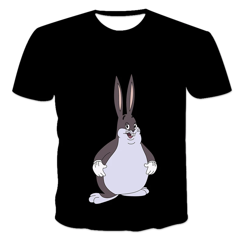 

Rabbit Print T-Shirt Boys / Girls Short Sleeve Round Neck Loose T-Shirt 3D Print Casual T-Shirt Top
