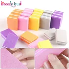 Разноцветная губка, полировочные, шлифовальные, буферные полоски, 10 шт., мини-двухсторонние блоки для пилок для ногтей 100180, инструменты для ногтей маникюр с полировкой