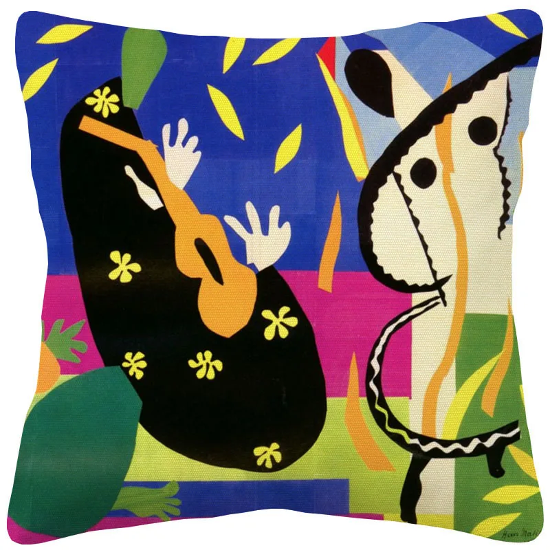 Henri Matisse Art Cushion Cover Girl Flamingo Palm Leaf Throw Pillow Case Home Decor Living Room Decoration | Дом и сад