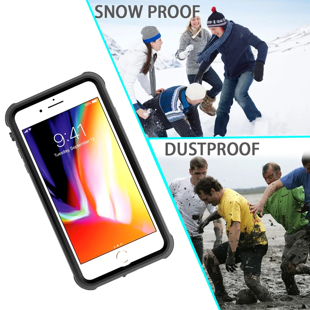 Водонепроницаемый чехол SHELLBOX для iPhone 7 8 Plus водонепроницаемый телефона|Бамперы| |