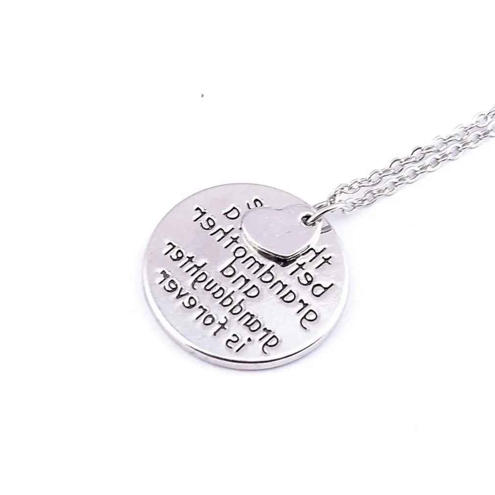 Кулон в виде сердца с надписью популярное ювелирное изделие для женщин унисекс