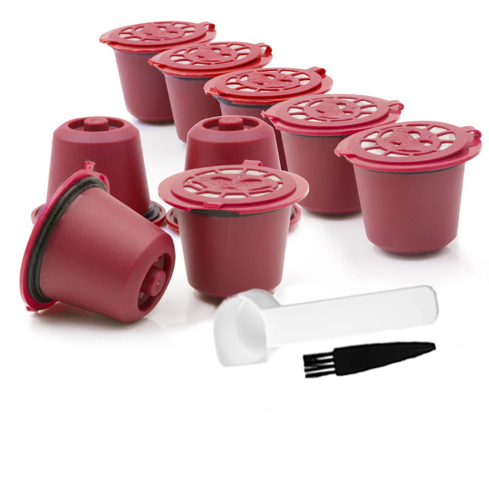 ICafilas6pcs/пакет для кофемашины Nespresso многоразового капсула Кофе фильтра капсулы