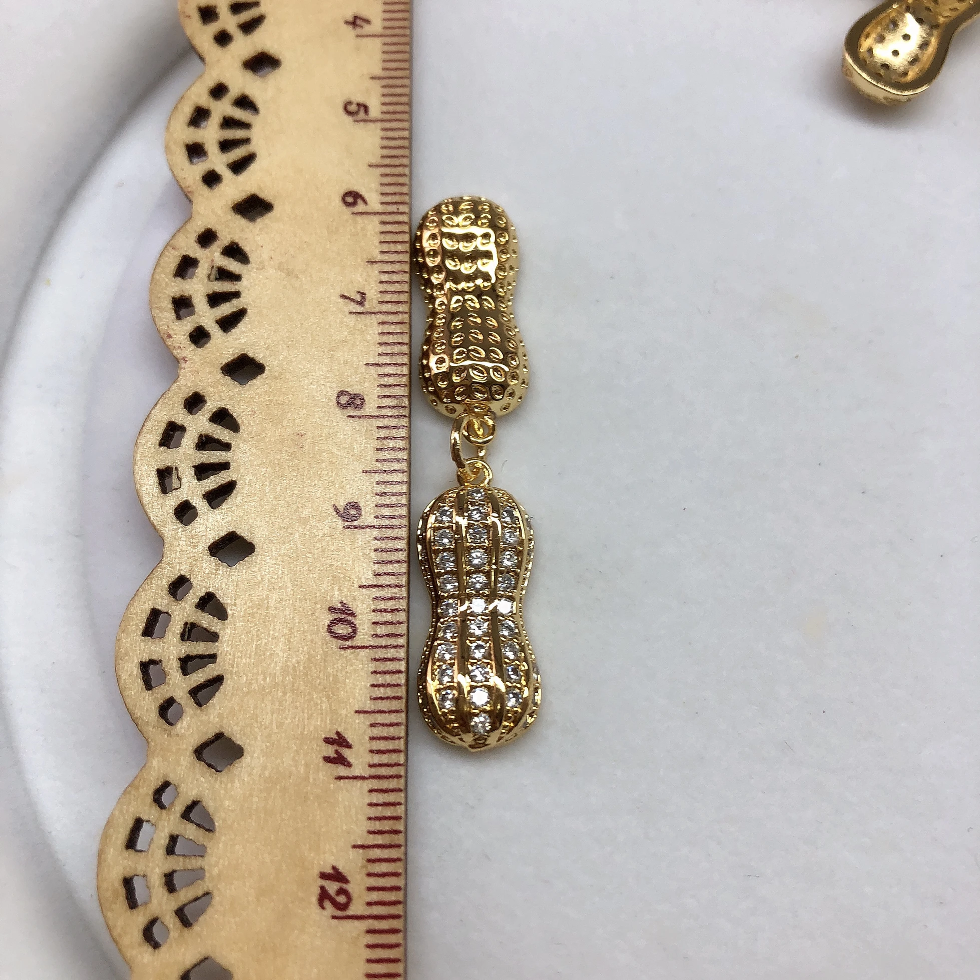 Два PAERL не кулон арахис база поиска настройки ювелирные Фитинги запчасти