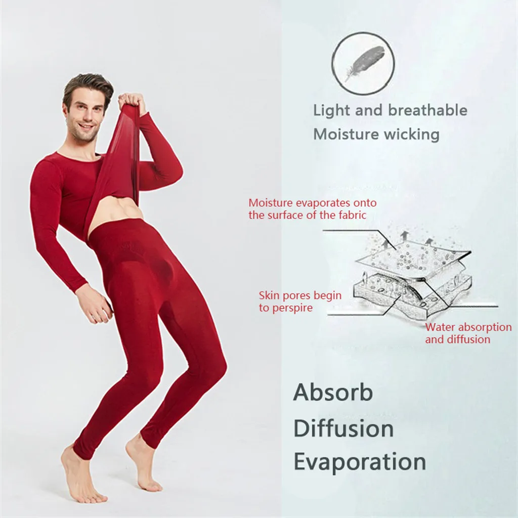 Осенний спортивный костюм для мужчин мужской зимний теплый комплект нижнего