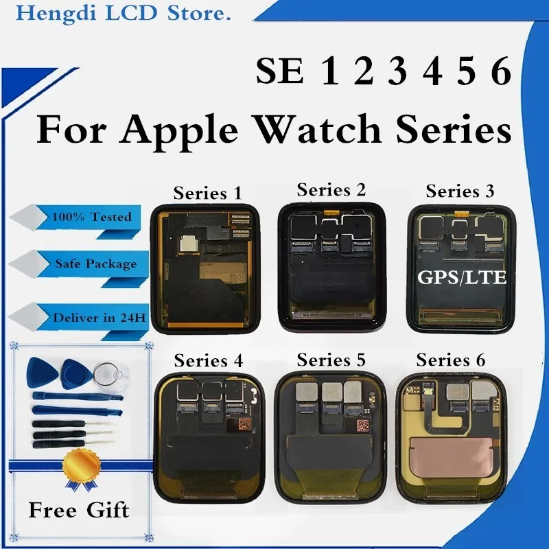 ЖК экран для Apple Watch Series 4 5 сенсорный 1 2 дисплей iWatch 3 6|Экраны мобильных телефонов| |