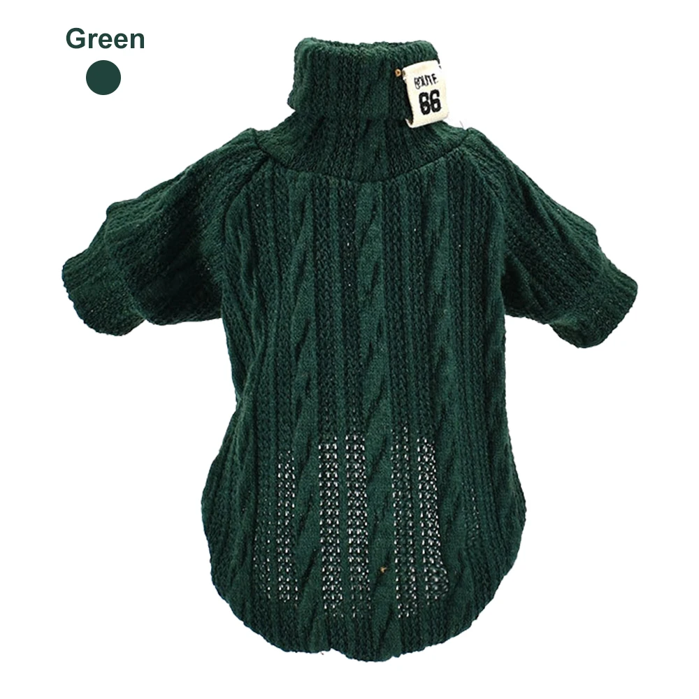Pet Dog Sweater Cat Turtleneck Sweater Winter Warm Knitted Dog Clothes Small Dogs Clothing Puppy Coat Pet Wearing Products