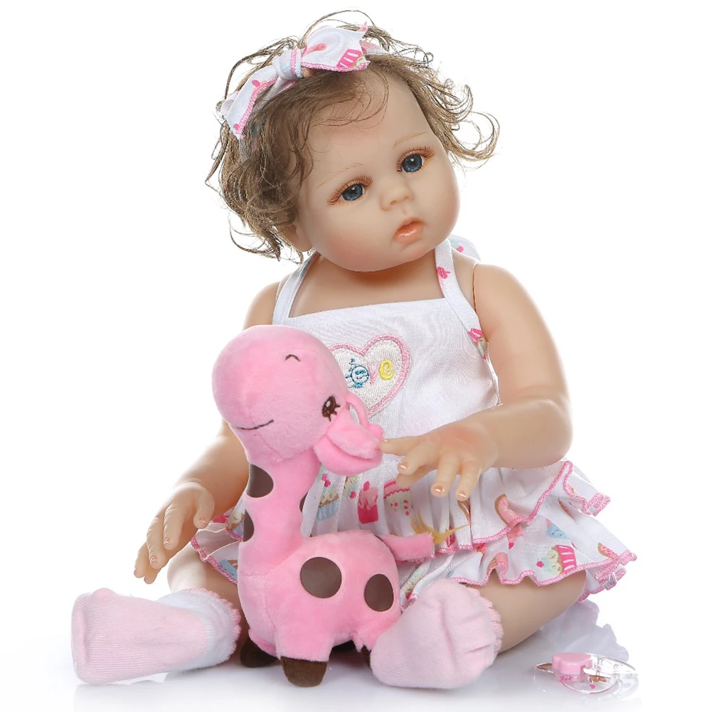 

48cm Baby Toddler Reborn Doll Newborn Lifelike Cute Simulation Doll Full Body Silicone Soft Kids Birthday Gift Bebe Doll