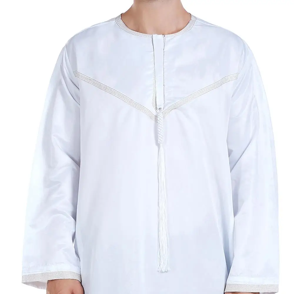 Ramadan Muslim Men Clothing Jubba Thobe Long Dress Pakistan dubai arab Djellaba Kaftan Abaya Islamic prayer Robe Worship Service