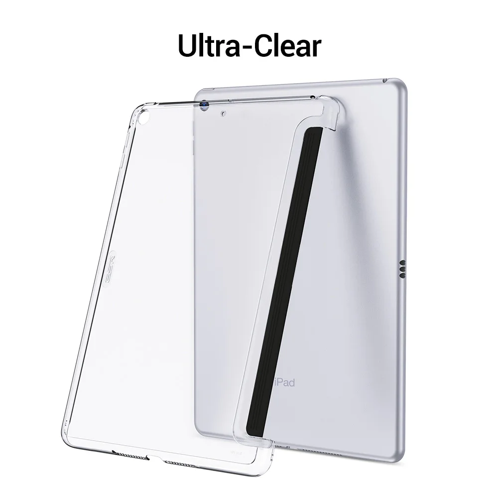 ESR для iPad 8th 7th чехол 10 2 Прозрачный жесткий матч клавиатуры Smart Cover матовая