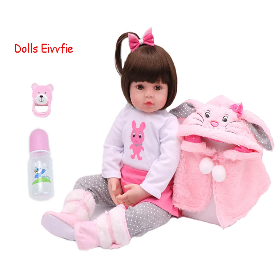 48 см детские игрушки куклы Мягкие силиконовые виниловые куклы Reborn Baby girl куклы bebe reborn куклы игрушки для дома детские пламаты