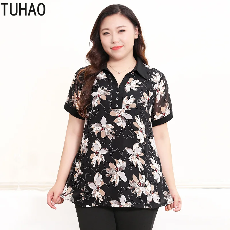 TUHAO повседневные летние женские топы шифоновые рубашки элегантные офисные