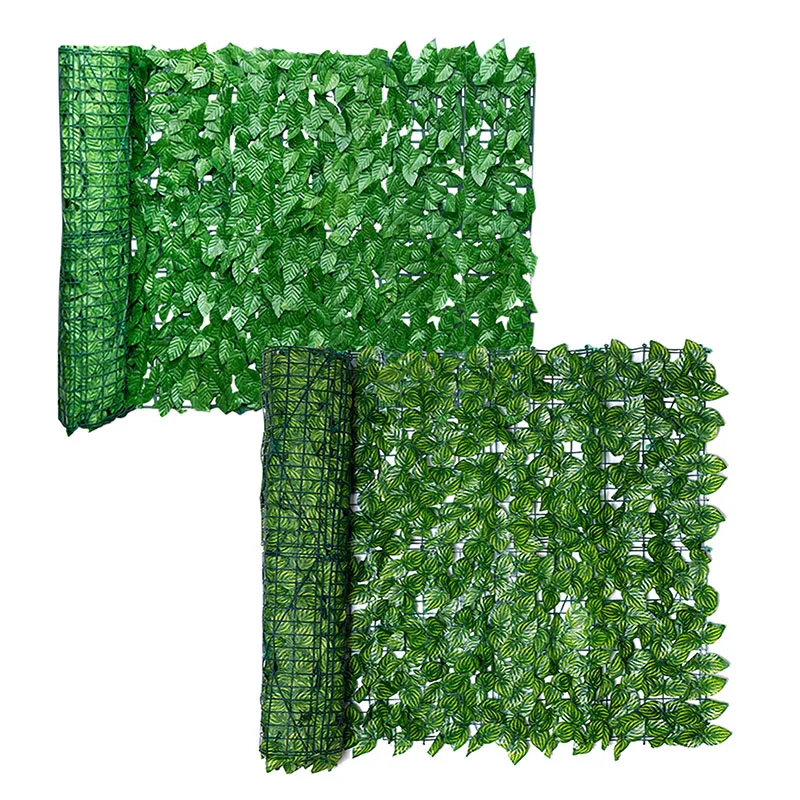 

1M/3M Artificial Fence Simulation Multi-purpose Lawn Plant Screen Wall Background Green Fake Plants for Outdoor Garden Decor