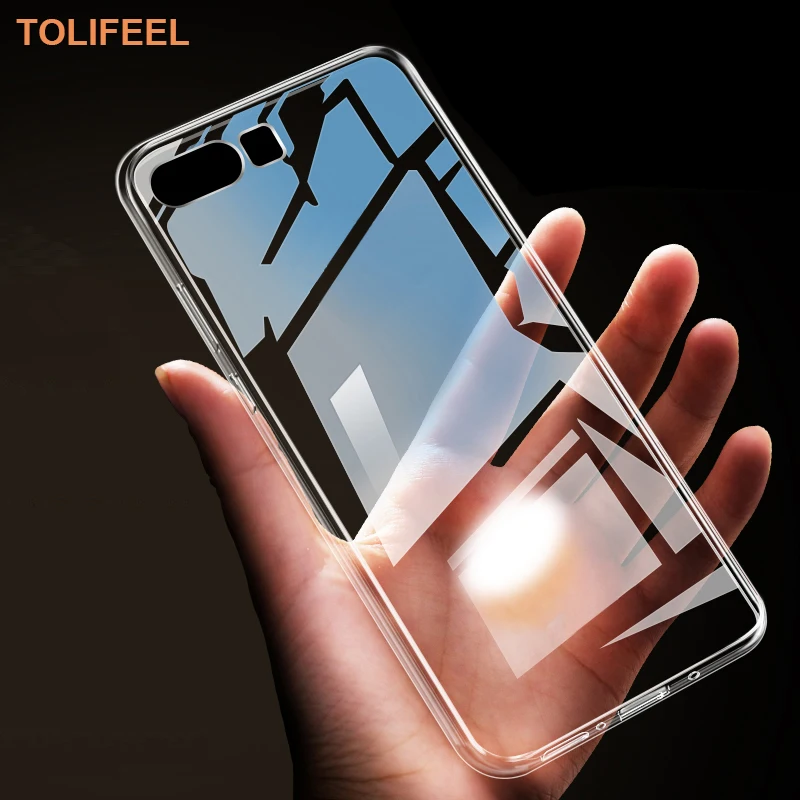 Чехол TOLIFEEL для Huawei Honor 9 мягкий силиконовый прозрачный чехол-бампер из ТПУ Lite