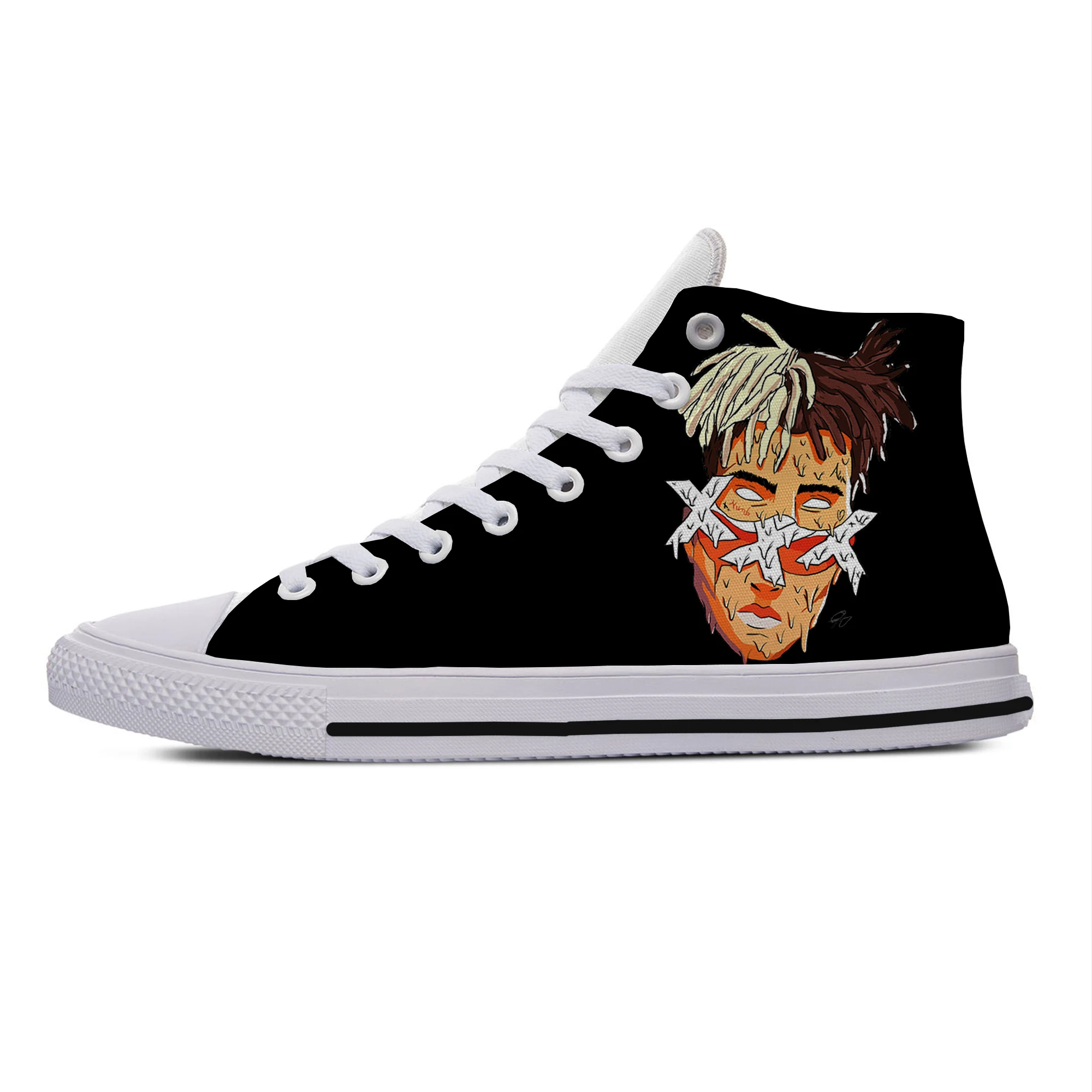 

Xxxtentacion R.I.P Rap Heavy Metal Band Icon Mens Womens Designer Leisure Sneakers Men Casual Canvas Shoes