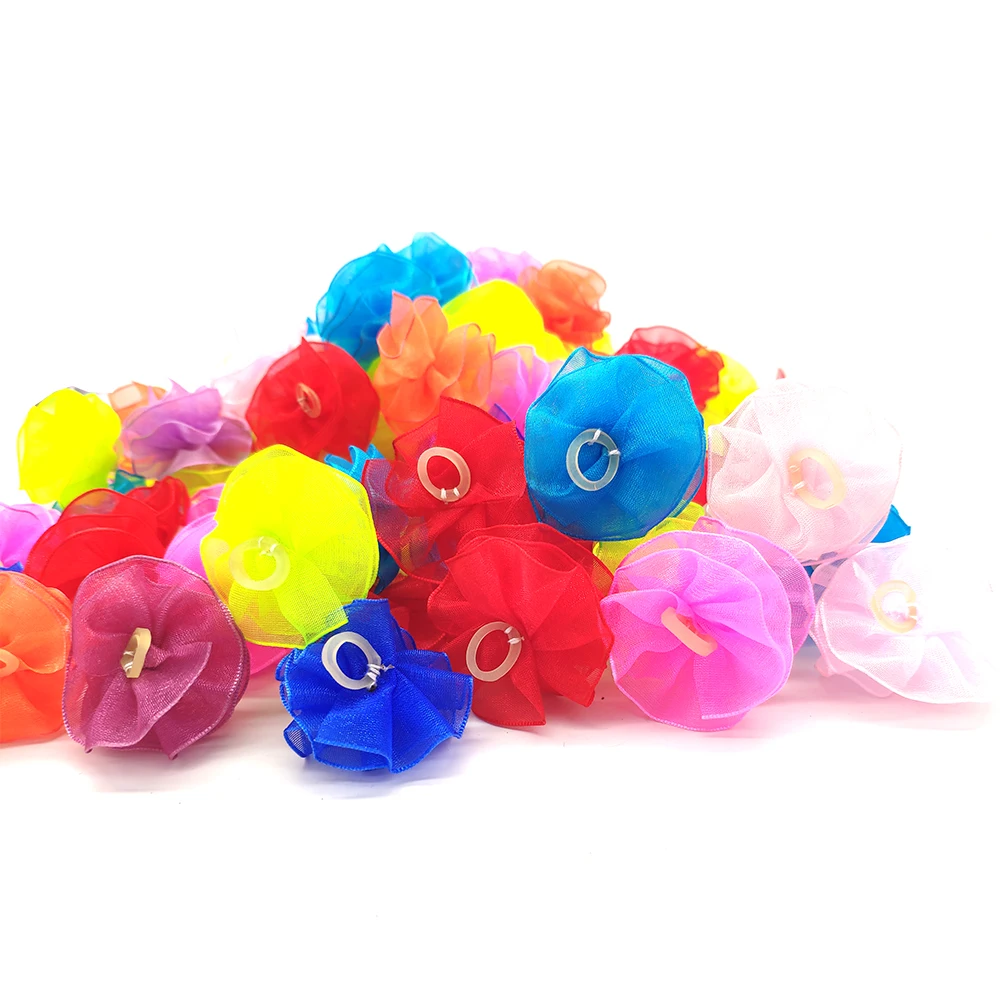 50 шт. аксессуары для ухода за домашними животными разноцветные резинки шерсти
