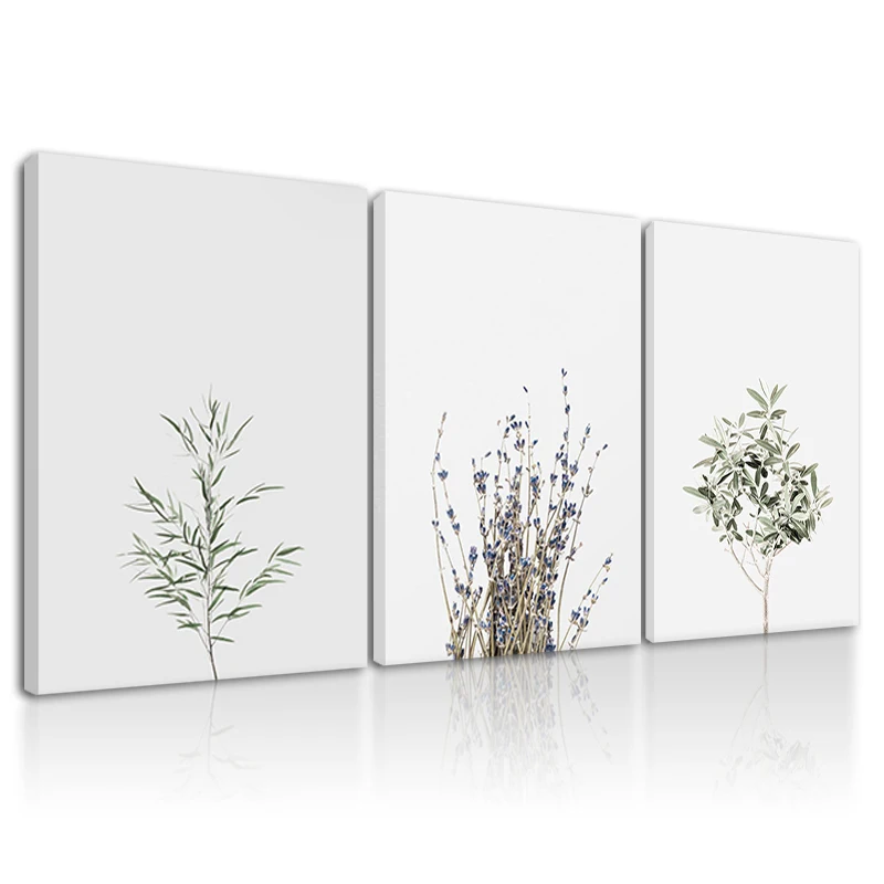 

Minimalism Framed Nordic Painting for Living Room Wall Poster Print Branch Olive Wall Art Ready To Hang Canvas Picture Farmhouse