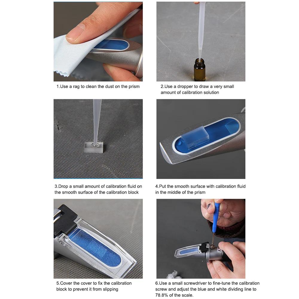 Ручной рефрактометр практичный измеритель влажности и уровня сахара с