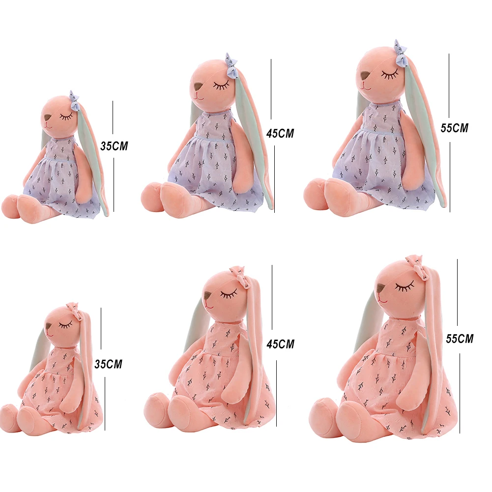 

Pillow Cute Rabbit Plush Toys Bunny Stuffed Plush Animal Baby Toys Doll Baby Accompany Sleep Toy Gifts For Kid Throw Pillow