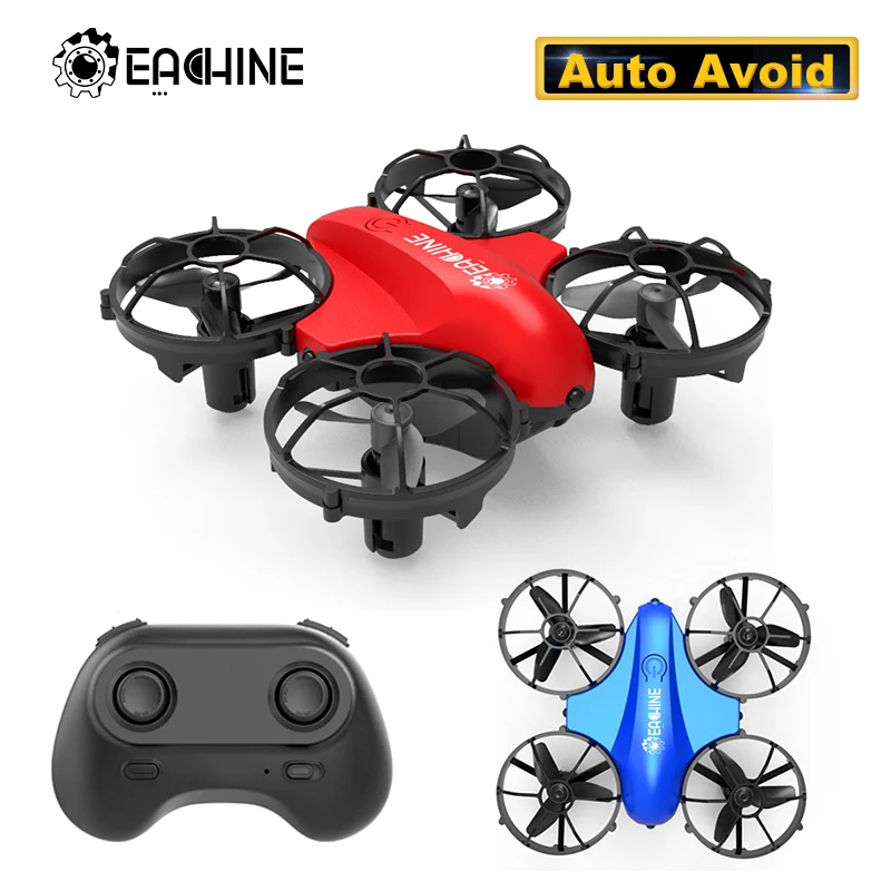Eachine-Mini Dron de control remoto E008, cuadric&oacute;ptero de 2,4G, 4 canales, 6 ejes, modo sin cabeza, infrarrojo, evitaci&oacute;n de obst&aacute;culos, rollo de 360 grados, RTF-0