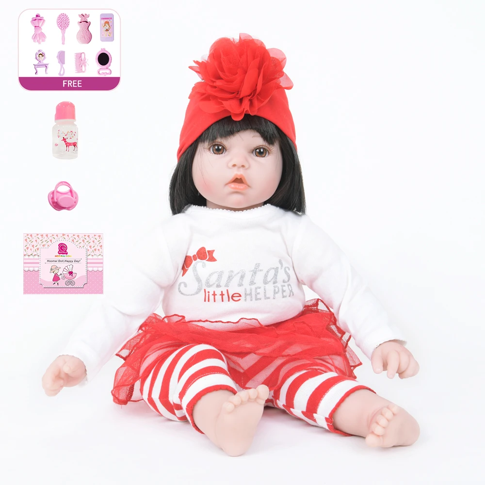 

Кукла для девочек, Реалистичная мягкая силиконовая кукла для новорожденных, подарок на день рождения, Рождество, кукла для детей 22 "55 см
