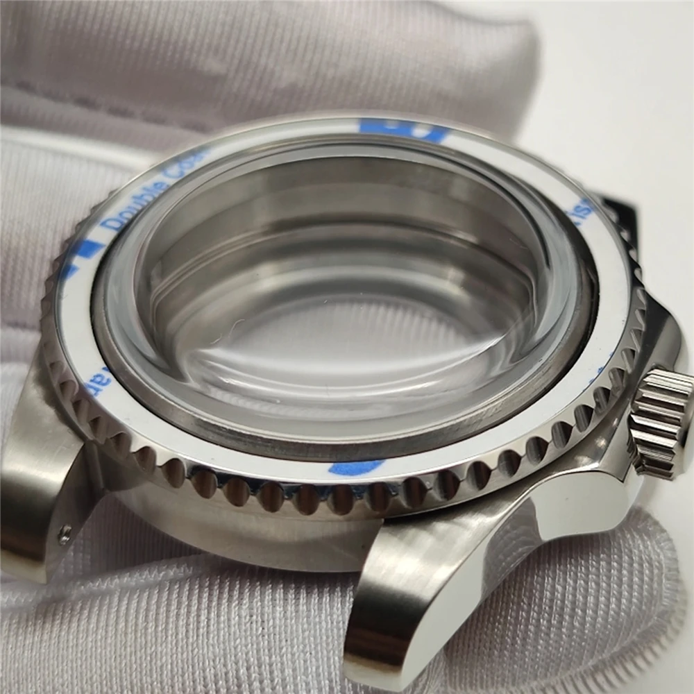 Bubble Mirror 41mm Watch Case for NH35A Movement Diving Yacht Shell Hardened Convex Case for NH35 NH36 NH39 NH38