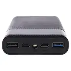 Внешний аккумулятор QC3.0 с светодиодный USB-портами, Type-C, PD 4x 18650