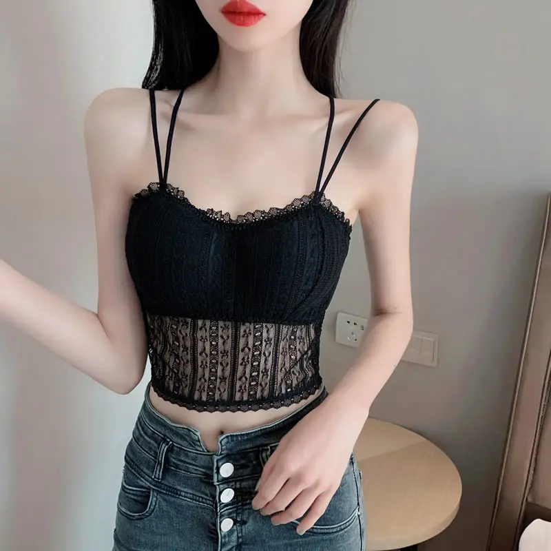 

Women Crop Tops Lace Underwear Female Tank Camis Sexy Lingerie Intimates Camisole Femme Camisole Tops
