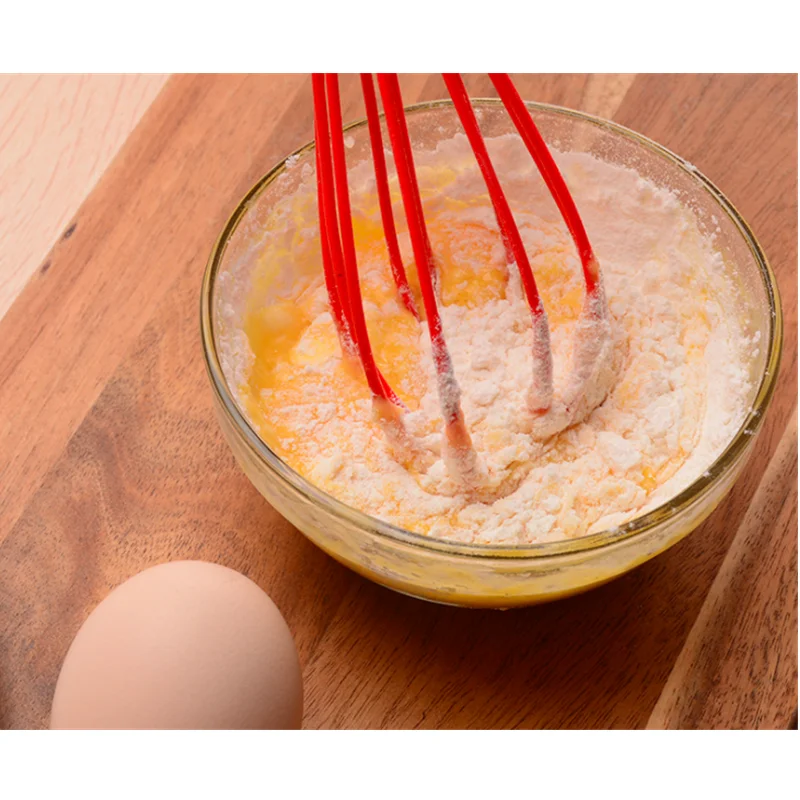 Силиконовый венчик с ручкой из нержавеющей стали 8/10/12 дюймов для молочного крема