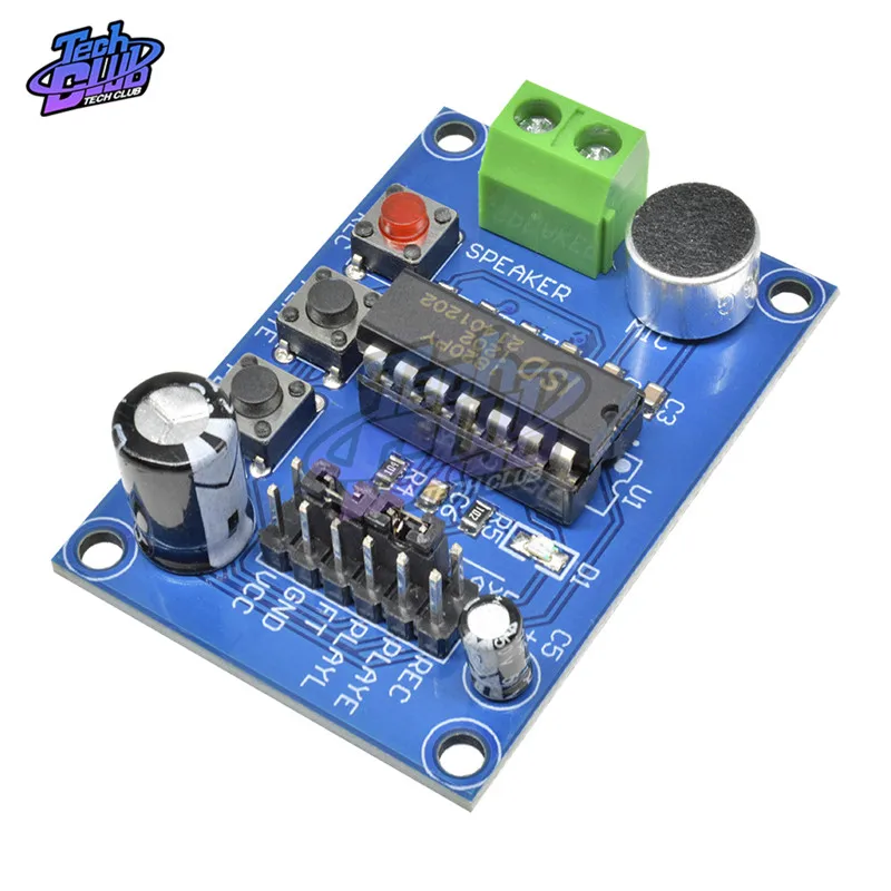3 ~ 5V ISD1820 звук/Голосовая плата модуль записи и воспроизведения синий PCB версия для