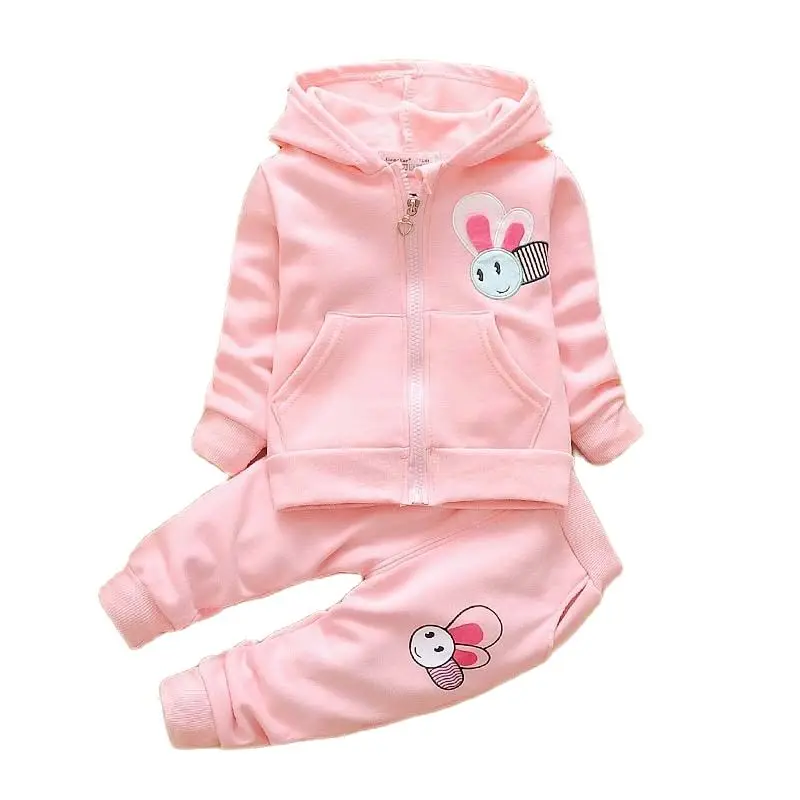 Коллекция 2021 года одежда для маленьких девочек Хлопковое пальто с капюшоном и