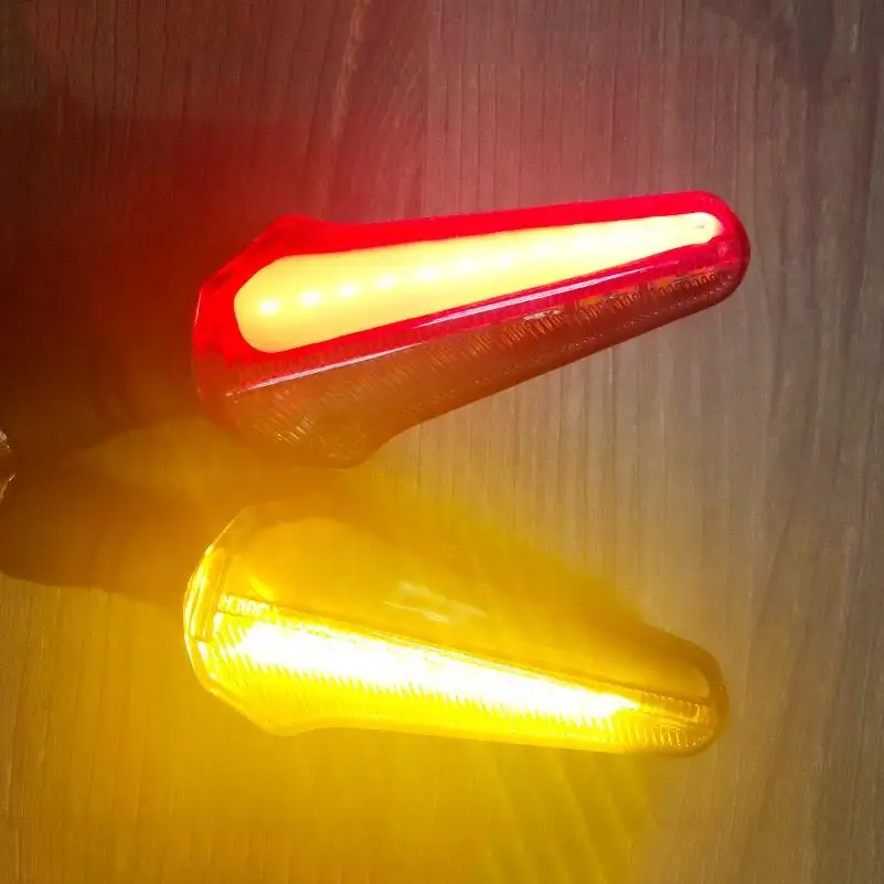 

Waterproof Bike Rear Daytime Running Light Indicators 12V DRL Sequential Switchback LED Turn Signal Strip Lights for Motorcycles