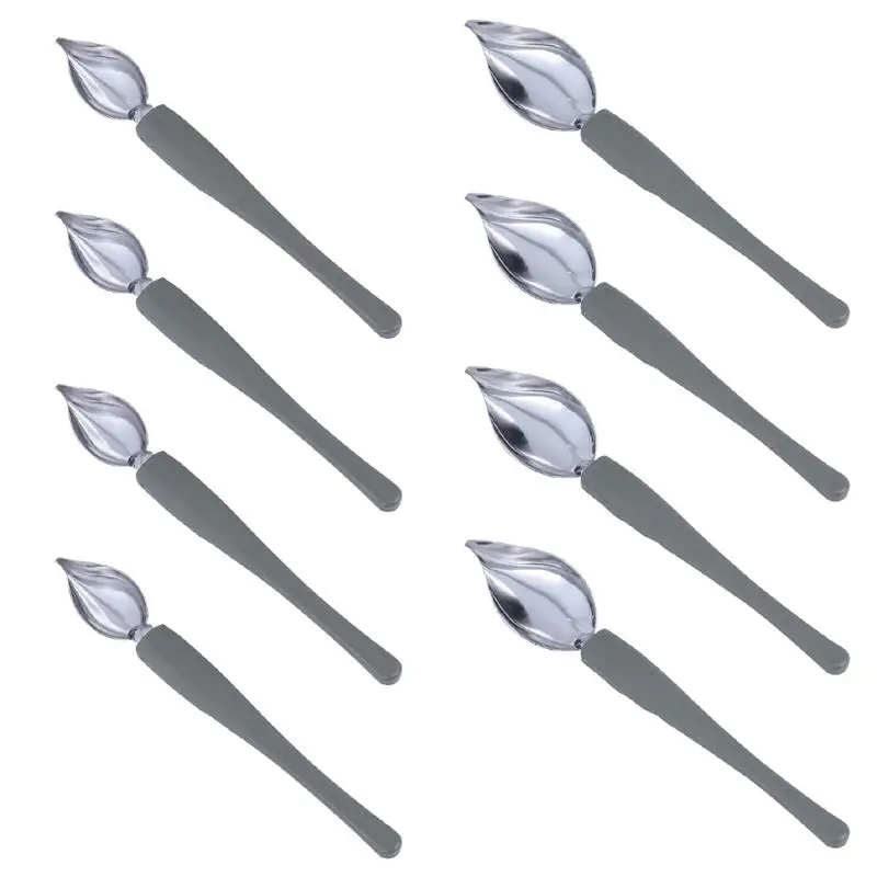 

8 Pcs Painting Spoons Durable Useful Sturdy Good Culinary Spoon Food Drawing Spoons Chocolate Pencil Tool