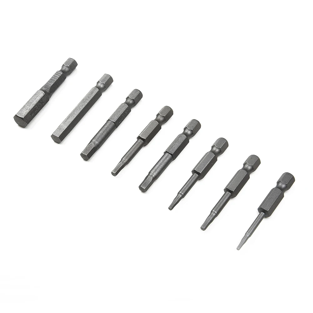 

8pcs Hex Key Bit Set Magnetic 1/4 Inch S2 Steel Hex Shank Screw Drivers Set For Power Tool H1.5-H8