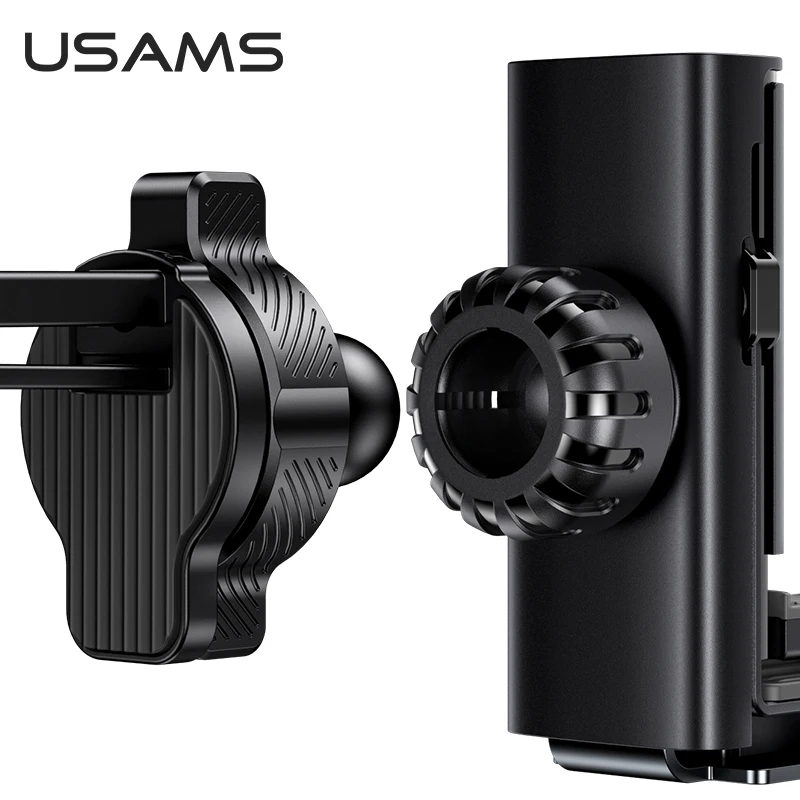 

USAMS Universal Car Phone Holder Air Vent Mount Stand Gravity Cell Phone Holder For iPhone 11 Pro 7 8 6 Samsung In Car Bracket